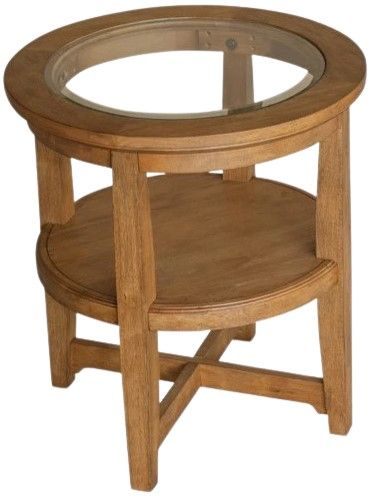 Magnussen Home® Durant Honey Brown End Table-1