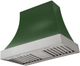 AGA Cascade 36" Cornwall Green Wall Mounted Range Hood  with Brushed Nickel Trim-0