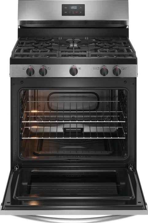 Frigidaire® 30" Stainless Steel Freestanding Gas Range-1