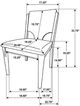 Coaster® Biltmore 5-Piece Beige/Walnut Round Dining Set-4
