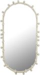 TOV Furniture Bubbles Ivory Large Oval Wall Mirror-0