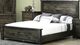 Vokes Furniture Customizable Rough Sawn King Bed with Panel Foot Board-0