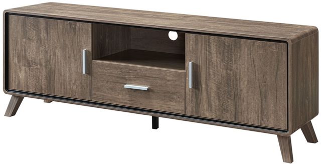 Brassex Inc. Walnut Oak 60'' TV Stand-1