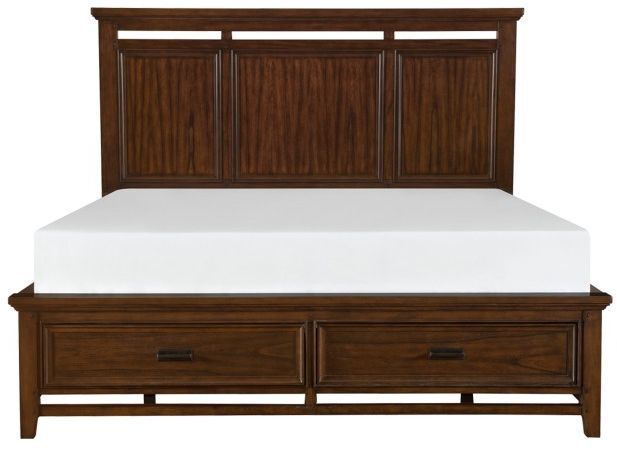 Homelegance® Frazier Park Brown Cherry Eastern King Bed-3