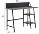 ACME Furniture Garima Black/Rustic Oak Writing Desk-3