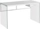 Monarch Specialties Inc. 48"L Glossy White with Tempered Glass Computer Desk-2