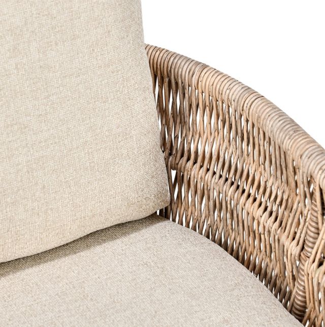 Classic Home Collins Natural/Sand Olefin/Synthetic Rope Outdoor Accent Chair-4