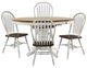 Liberty Furniture Carolina Crossing 5-Piece Antique Honey/White Pedestal Table Set-0