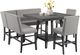 Elements International Seneca 8-Piece Gray Counter Dining Set-0