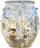 Currey & Company Cinisi Antique Blue Drip Medium Planter-0