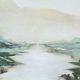 Renwil® Everren Molto Hand-Painted Landscape Painting in Bleached Wood Frame-3