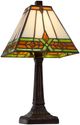 Cal® Lighting & Accessories Tiffany Dark Bronze/Green/Yellow Accent Lamp-1