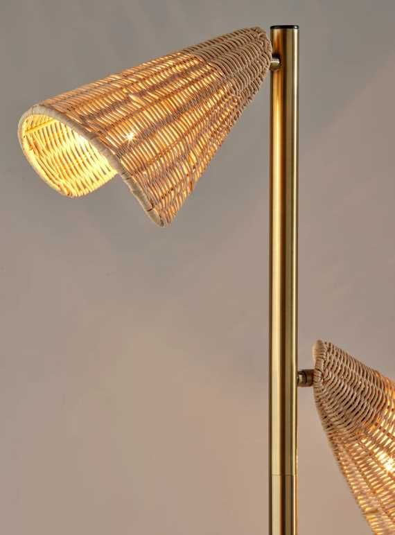 Adesso® Cove Antique Brass Floor Lamp-2