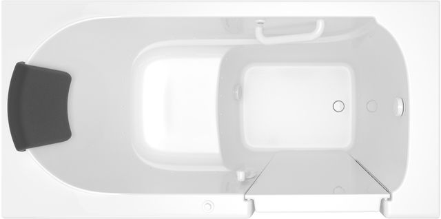 American Standard® Gelcoat Premium Series White 30" x 60" Walk-in Tub with Air Spa System and Right-Hand Drain-1