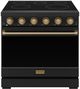 Thor Kitchen® Gordon Ramsay 36" Black/Bronze Freestanding Pro Style Electric Range-0