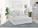 Franklin™ Grand Cloud Dove Home Theatre Chaise Lounge with Dual USB Charging Ports-1