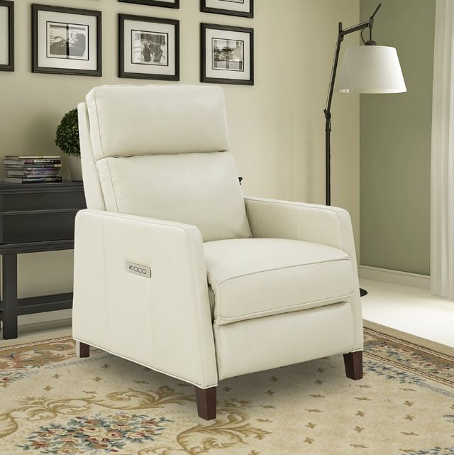 BarcaLounger® James Barone Parchment Leather Power Recliner-2