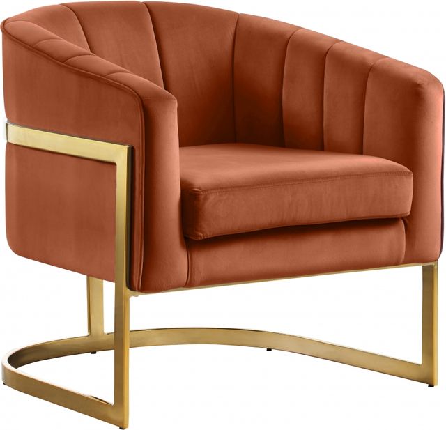 Meridian Furniture Carter Cognac Upholstered  Accent Chair-0
