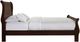 Elements International Louis Philippe Cherry Queen Sleigh Bed-2