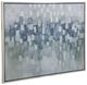 A & B Home Blue/Gray/Silver Oil Painting in Frame-0