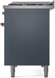 Ilve® Nostalgie II Series 48" Blue Gray Pro Style Dual Fuel Range-4