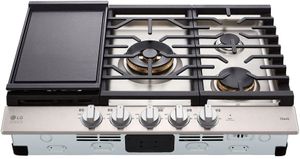  LG Studio 30" Stainless Steel Gas Cooktop