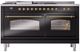 Ilve® Nostalgie II Series 60" Glossy Black Pro Style Dual Fuel Range-1