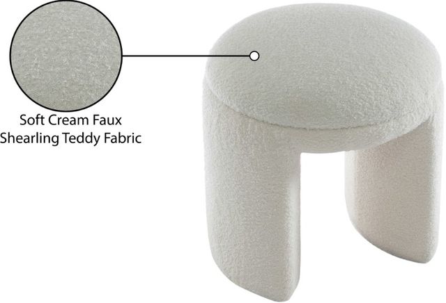 Meridian Furniture Bowen Cream Stool-2