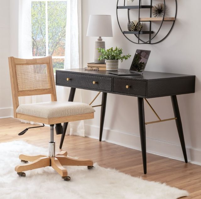 Linon Beaux Natural Office Chair-1