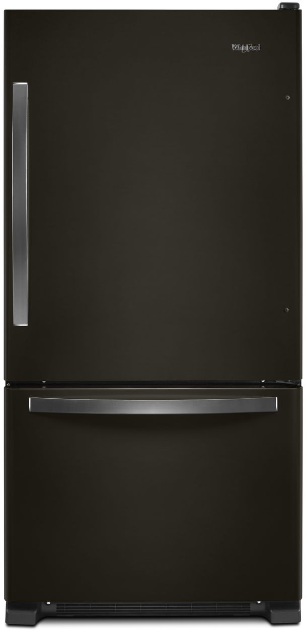 Réfrigérateur à congélateur inférieur de 33 po Whirlpool® de 22.1 pi³ - Acier inoxydable noir