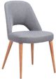 Zuo® Modern Leith Gray/Walnut Dining Side Chair-0
