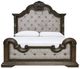 Signature Design by Ashley® Maylee Dark Brown California King Upholstered Panel Bed-1