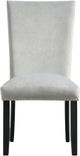 Elements International Francesca Gray Upholstered Dining Side Chair-1