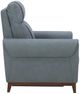 Parker House® Conrad Blue Dusk Power High Leg Recliner with Headrest-3