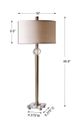Uttermost® Mesita Brush Brass Table Lamp-2