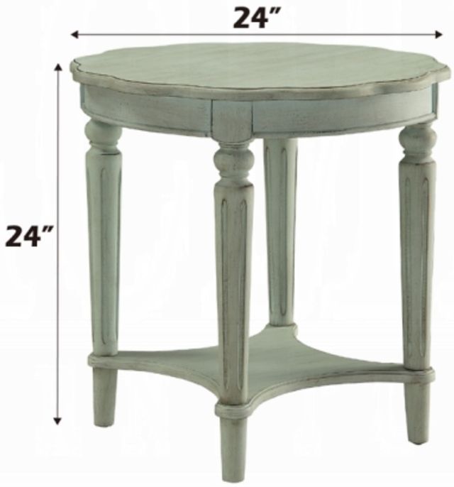 ACME Furniture Fordon French Antique Green End Table-1