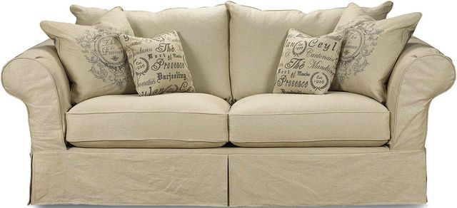 Brentwood Classics Heather Wisdom Burlap Slipcover Large Sofa-0