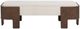 Classic Home Janya Brown/Oat Cream Accent Bench-2