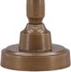 Dovetail Furniture Luned Antique Brass Large End Table-1