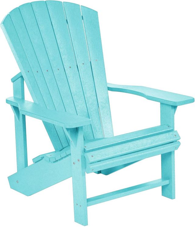 C.R. Plastics Generation Line Turquoise Classic Adirondack Outdoor Chair-0