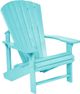 C.R. Plastics Generation Line Turquoise Classic Adirondack Outdoor Chair-0