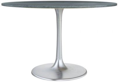 Zuo® Modern Metropolis Gray Dining Table with Steel Base-0