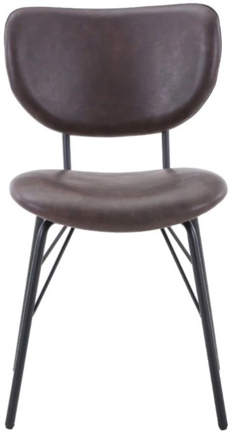Jofran Inc. Owen Dark Brown Upholstered Dining Side Chair-2