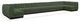 Meridian Furniture Quinn 9-Piece Green Sectional-4