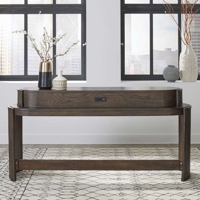 Liberty Furniture City View Coffee Bean Console Bar Table-1