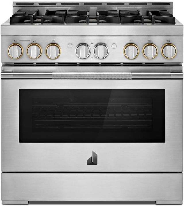 JennAir® RISE™ 36" Stainless Steel Pro Style Natural Gas Range-0