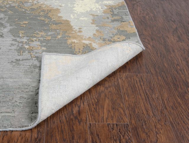Rizzy Home Artistry Gray 18" Round Rug-4
