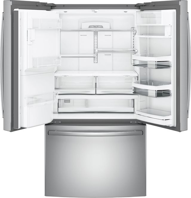 GE Profile™ 22.2 Cu. Ft. Stainless Steel Counter Depth French Door Refrigerator-2