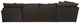 Jackson Furniture Galaxy 4-Piece Chocolate Right Side Facing U-Shape Chaise Sectional-3