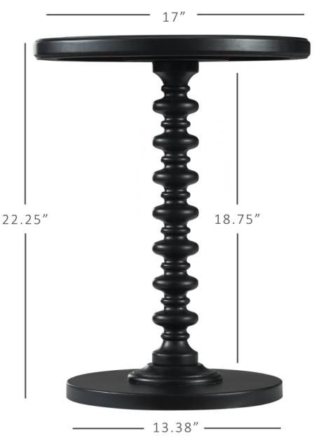 Powell® Spectrum Black Side Table-2